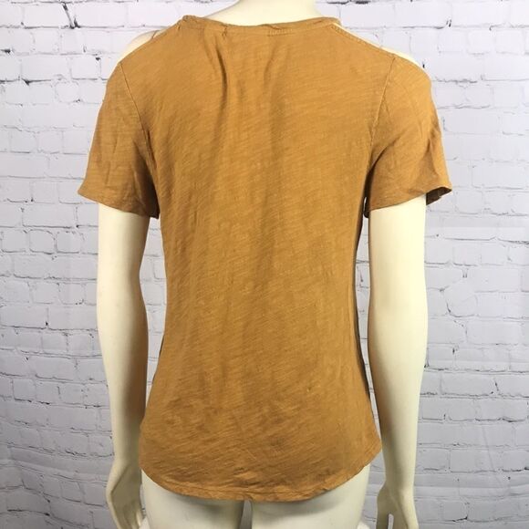 Anthropologie Maeve Bare Shoulder Tee XS EUC - Picture 3 of 6